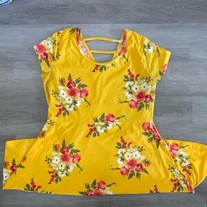 Floral Yellow Dress